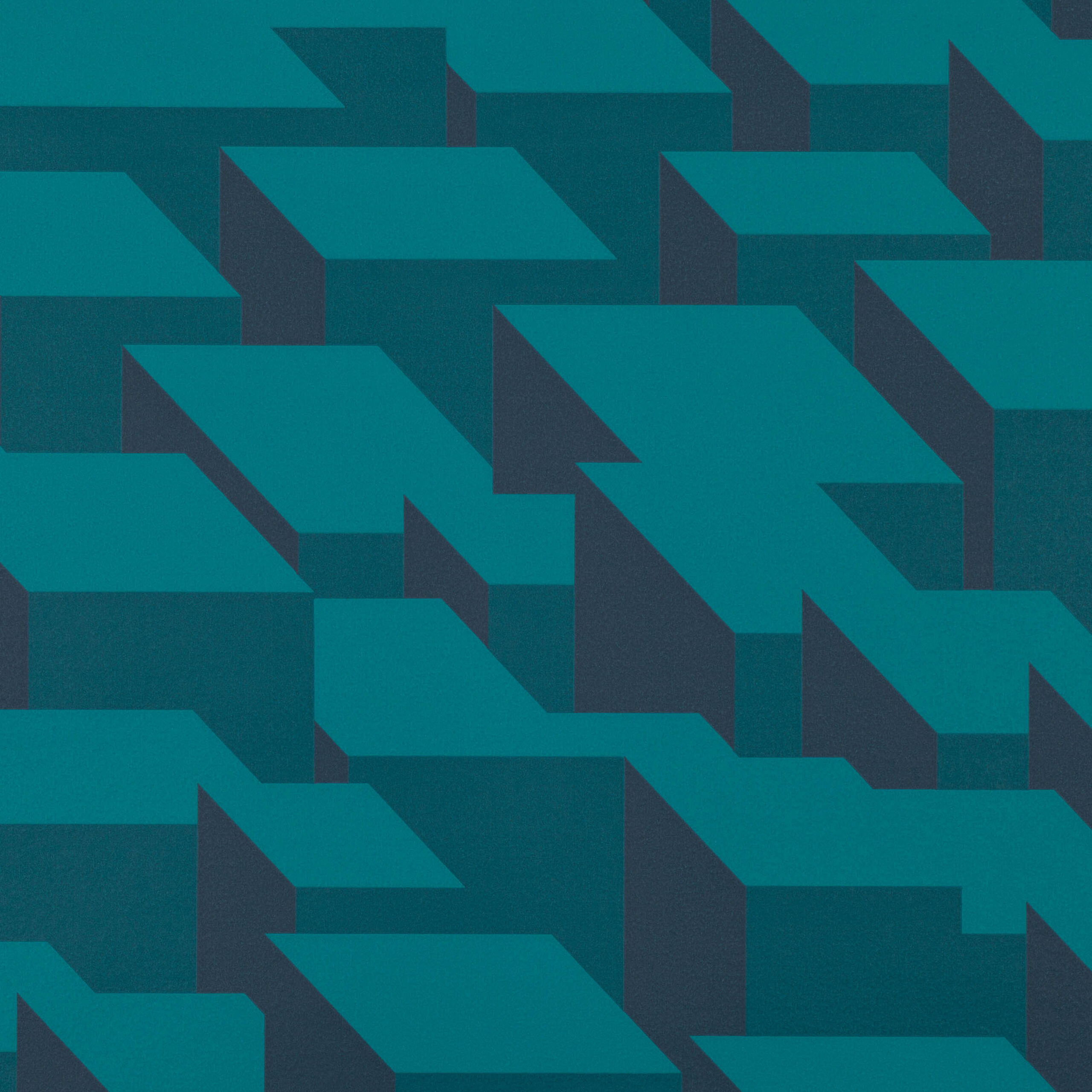 Cubic Bumps Wallcovering — Teal · WK800/02