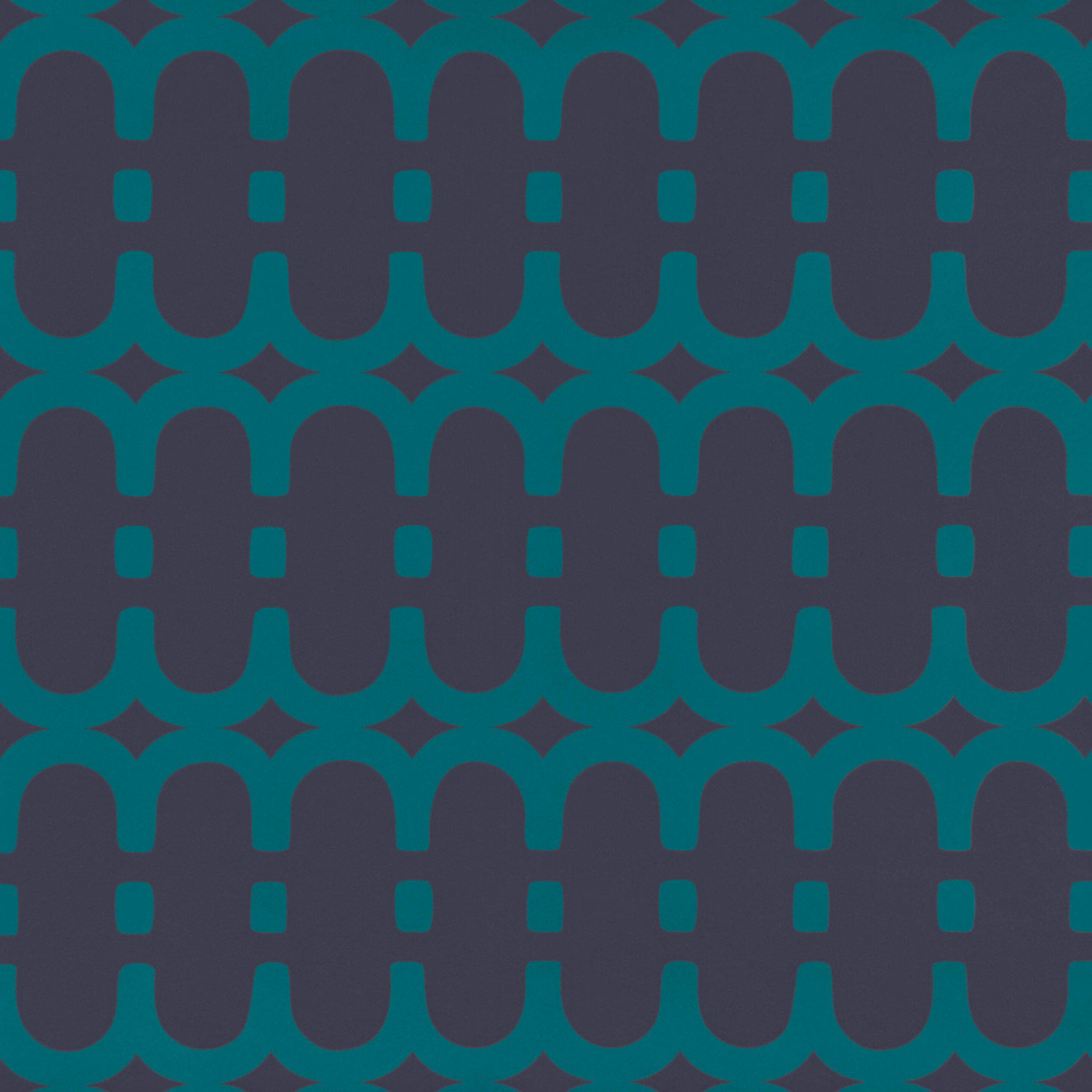 Loopy Link Wallcovering — Teal · WK804/06