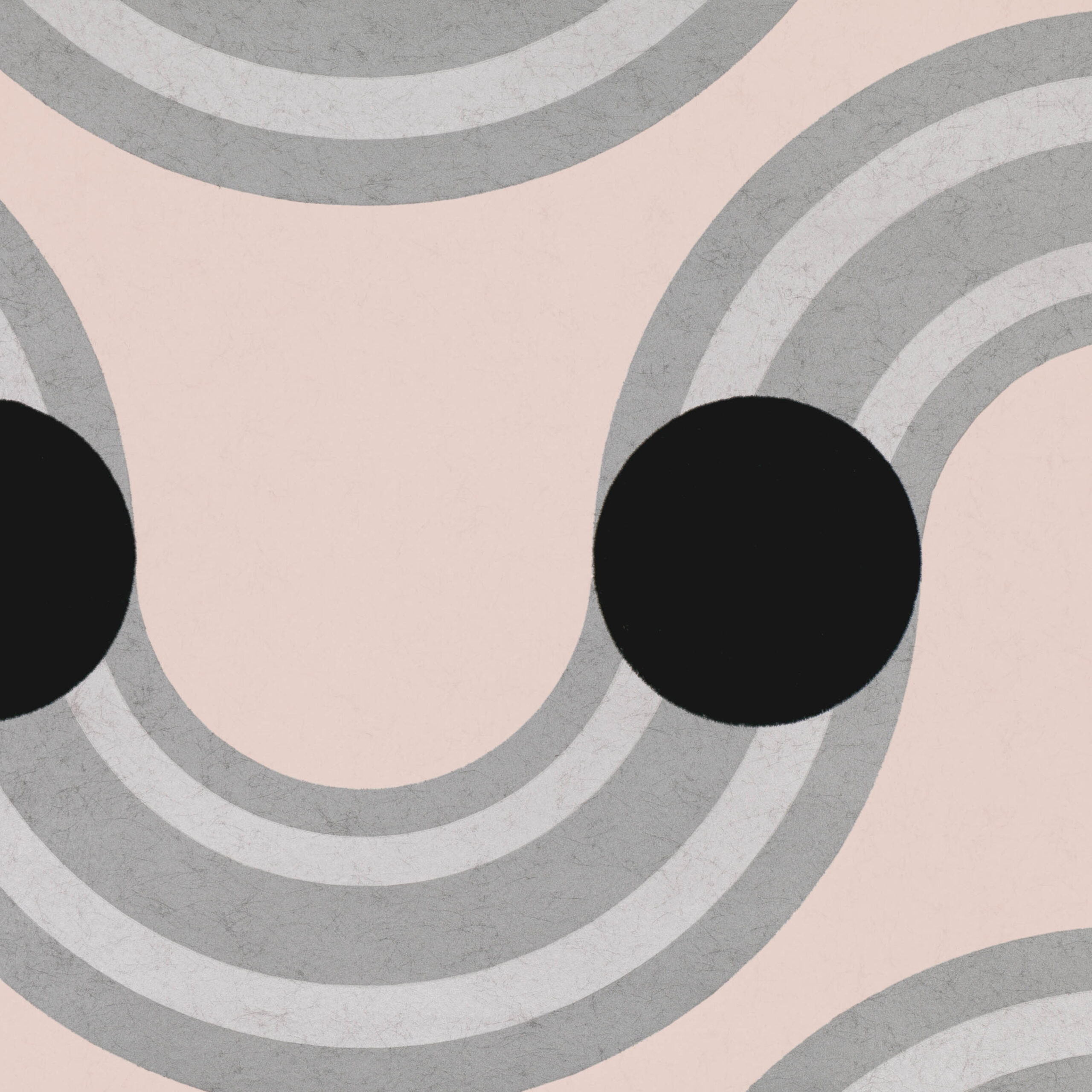 Spot On Waves Wallcovering — Powder · WK808/03