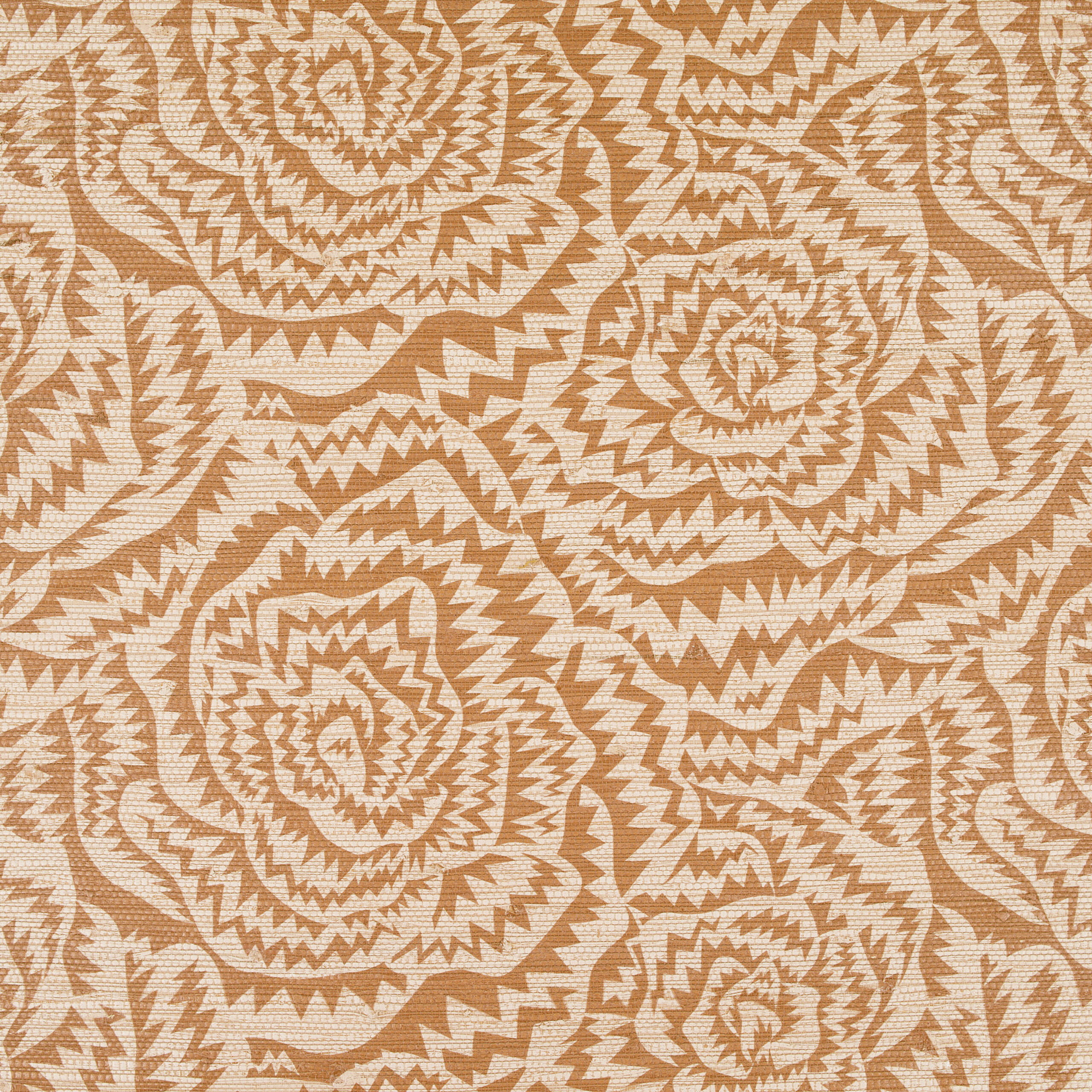 Jagged Roses Wallcovering — Burnt Orange · WK821/06