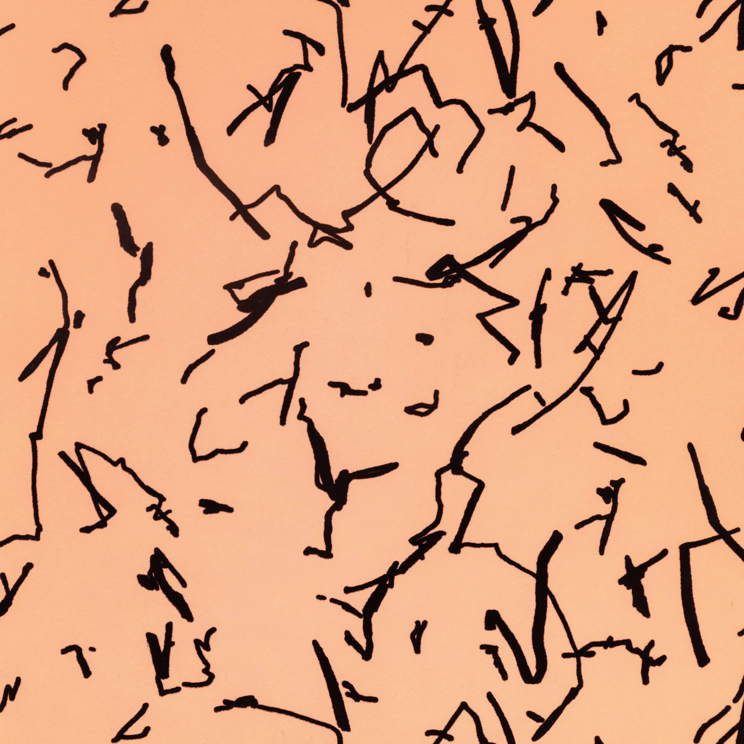 Scribble Wallcovering — Amber · WK824/06