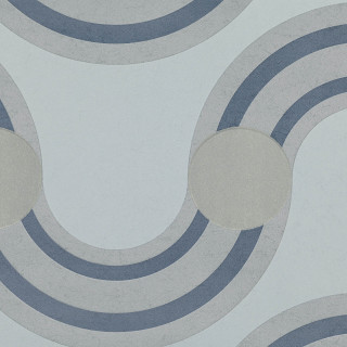 Spot On Waves Wallcovering Steel