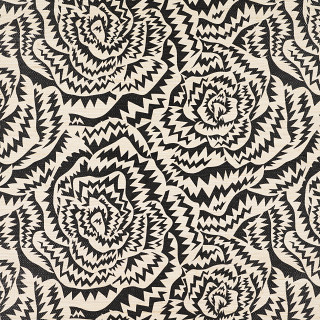 Jagged Roses Wallcovering Monochrome